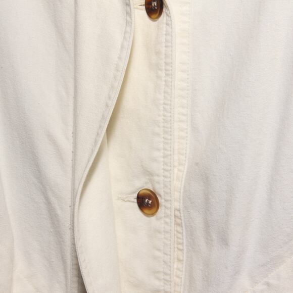 Vintage 90s Denim Duster Jacket Coat Size Medium Paris Sport Club - Picture 6 of 11